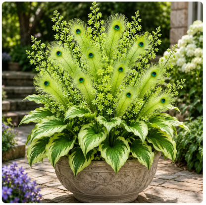 🌿🔥 Picomek Hosta Corms – Stunning Colors That Brighten Any Space 🦚